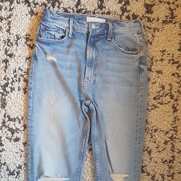 MOTHER SUPERIOR  HIGH WAISTED RIDER SKIMP JEANS - Picture 4 of 12